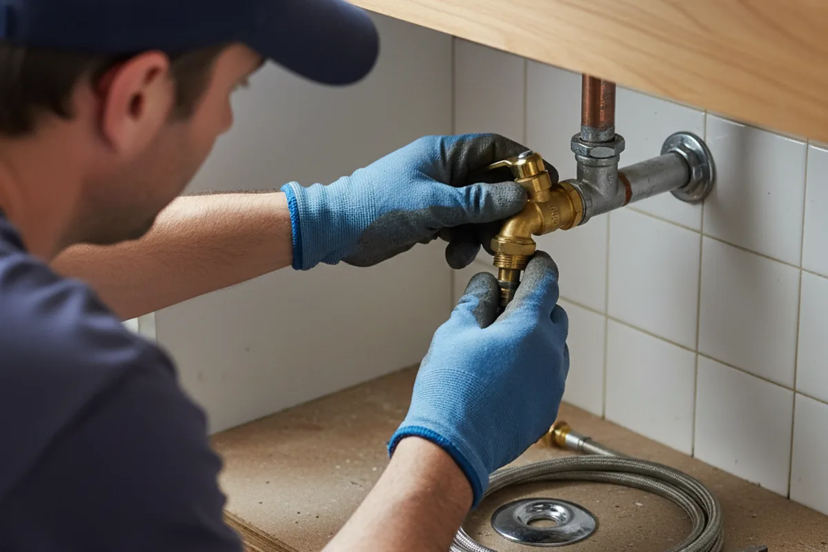 Shutoff valve and fitting work during Faucet and Fixture Repair in San Augustine
